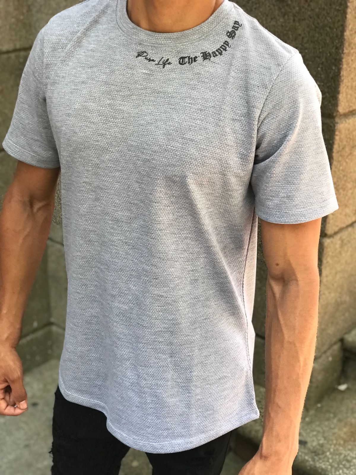 Camisetas CRIXUS pura vida gris