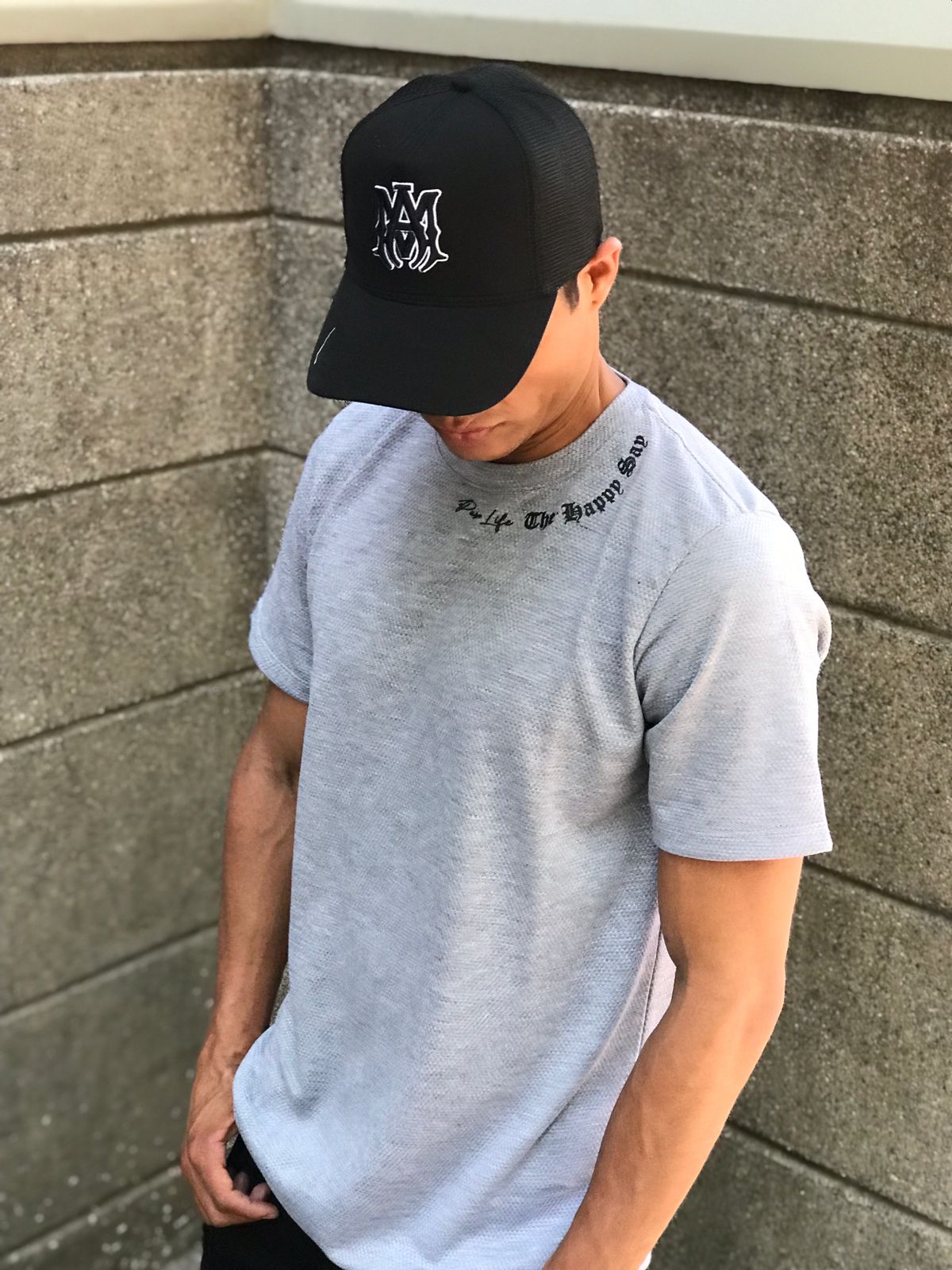 Camisetas CRIXUS pura vida gris