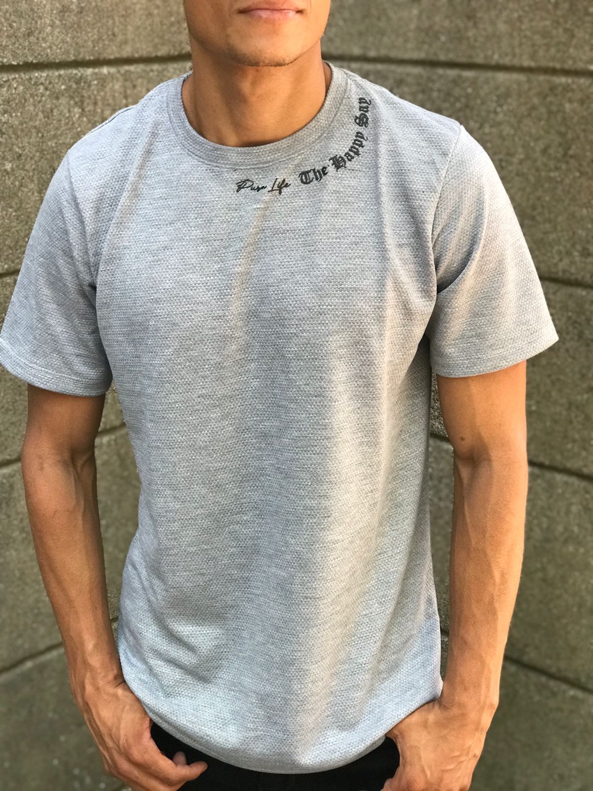 Camisetas CRIXUS pura vida gris