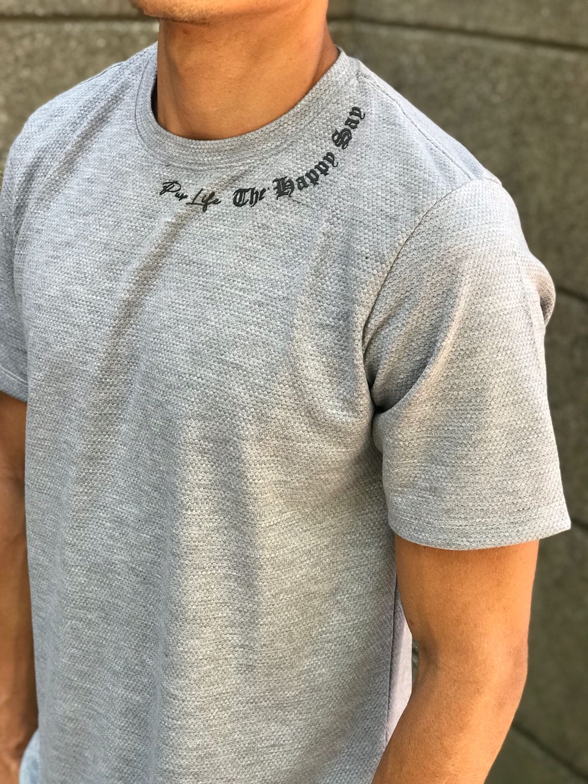 Camisetas CRIXUS pura vida gris