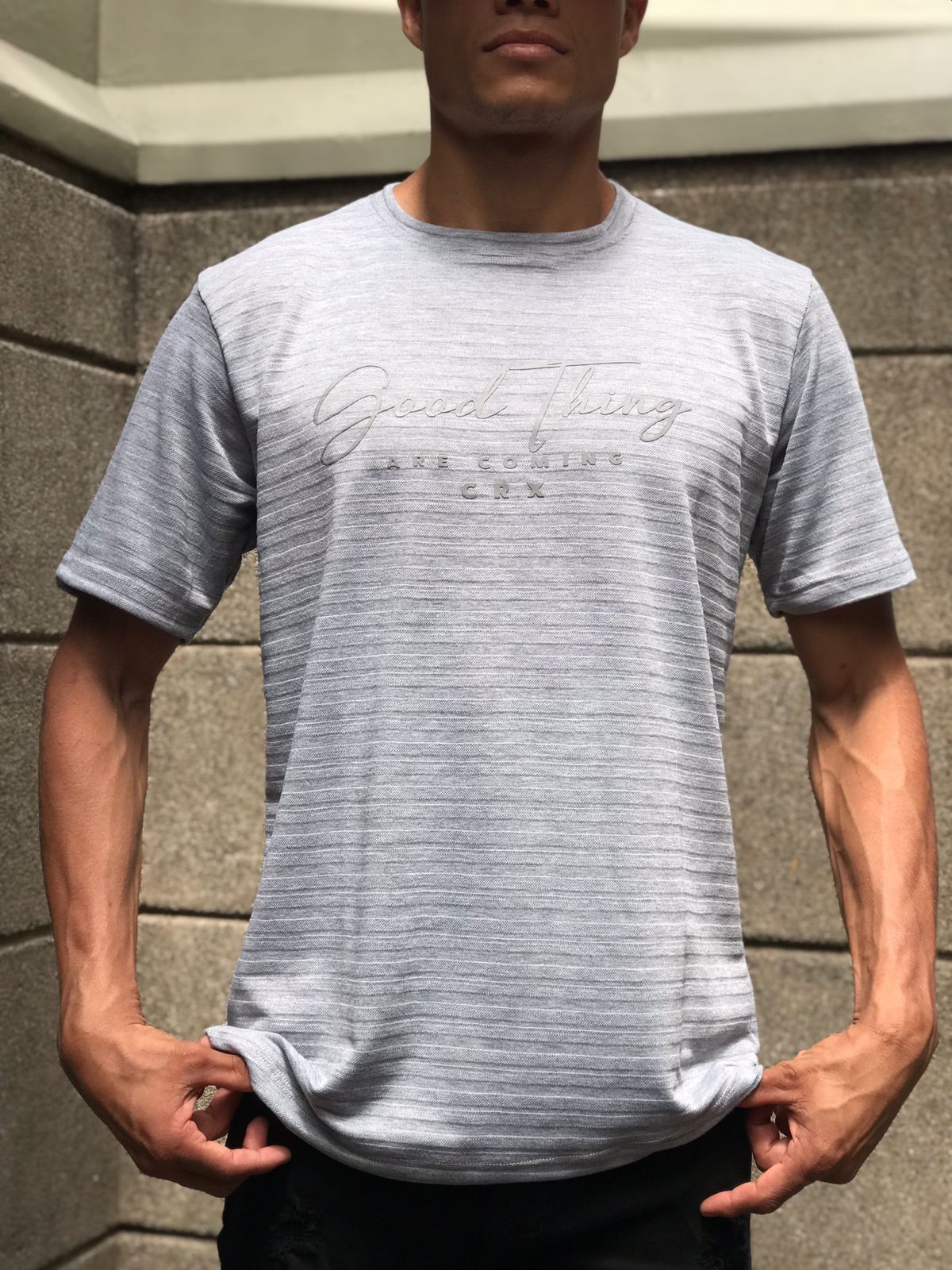 Camisetas CRIXUS pura vida gris 2