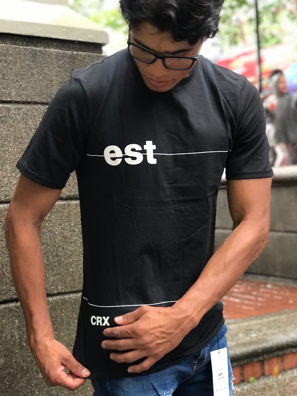 Camiseta CRIXUS REFERENCIA 296 negra