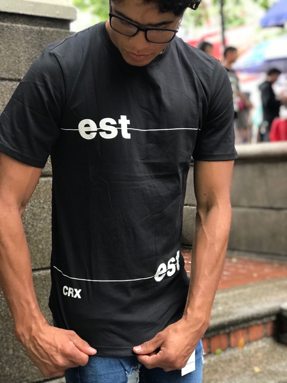 Camiseta CRIXUS REFERENCIA 296 negra